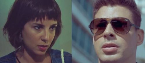 Lara e Christian em 'Um Lugar ao Sol' (Fotomontagem/Reprodução/TV Globo)