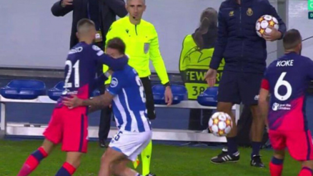 Le match de Ligue des Champions entre le FC Porto et l'Atlético Madrid a été houleux (Crédit Twitter)
