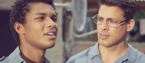 Ravi e Christian em 'Um Lugar ao Sol' (Reprodução/TV Globo)