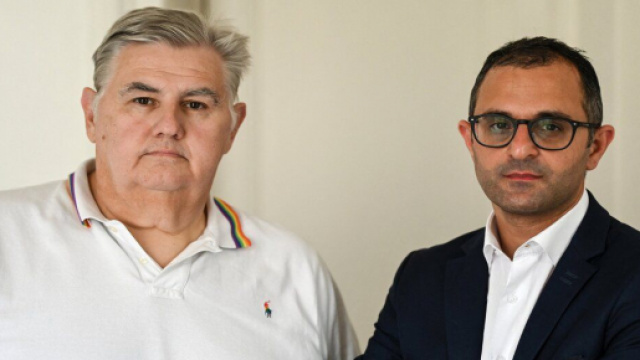 Pierre M&eacute;n&egrave;s et son avocat Source : Capture Twitter