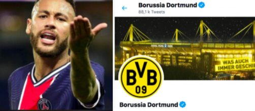 Neymar répond au Borussia Dortmund sur Twitter - © montage captures d'écran