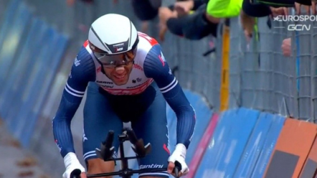 Vincenzo Nibali impegnato allo scorso Giro d'Italia.