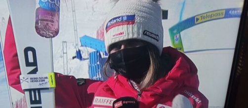 La nuova campionessa del mondo di discesa, Corinne Suter.