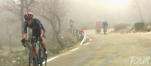 L'attacco di Ivan Sosa sul Mont Ventoux.