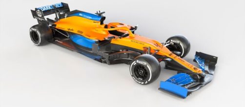 La nuova McLaren MCL35M che sarà guidata da Lando Norris e Daniel Ricciardo.