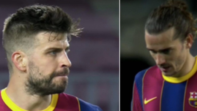 Vidéo: les insultes entre Piqué et Griezmann enflamment la toile. ©Capture écran