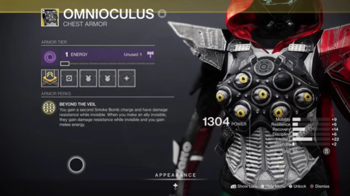Omnioculus Exotic chest - Destiny 2