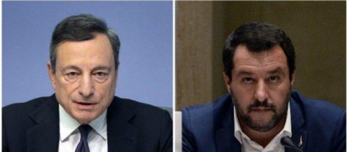 Mario Draghi gela Matteo Salvini sull'euro irreversibile.
