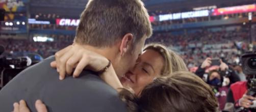 Brady and Gisele celebrate his 7th Super Bowl win (©NFL/YouTube)