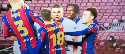 El futbolista del PSG Mbappé, amenazó gravemente a Jordi Alba