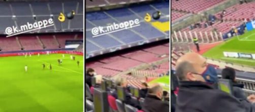 PSG : Leonardo se moque des dirigeants du FC Barcleone au Camp Nou, la vidéo fait le buzz. ©Capture écran