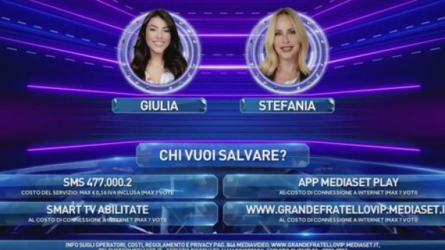 GF Vip, polemica sul televoto Giulia-Stefania