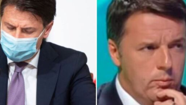 Giuseppe Conte e Matteo Renzi.