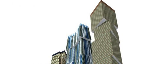 Frank Gehry rendering of proposed Toronto towers [credit: Flickr wyliepoon