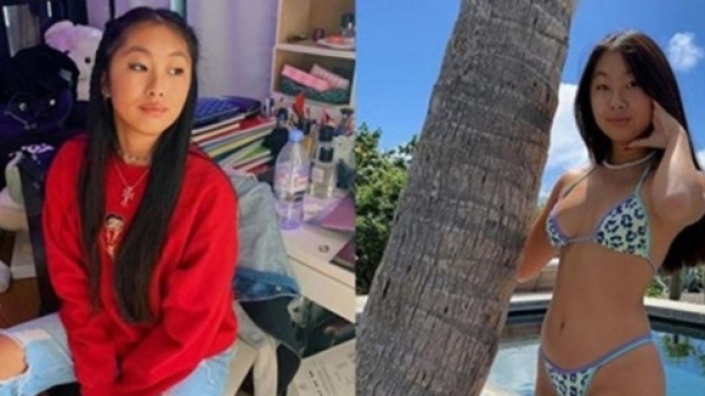 Jade Hallyday la photo en Bikini de la jeune fille fait le buzz sur les r&eacute;seaux sociaux - Photo captures d'&eacute;cran Instagram Hallyday