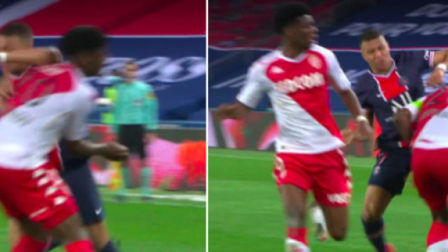Le geste de Kylian Mbappé créé la polémique sur les réseaux sociaux - Photo captures d'écran vidéo Canal+