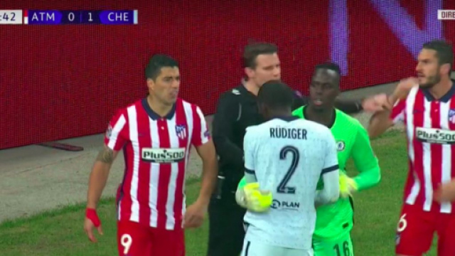 La vidéo du clash entre Suarez et Rudiger fait le buzz - Photo capture d'écran vidéo