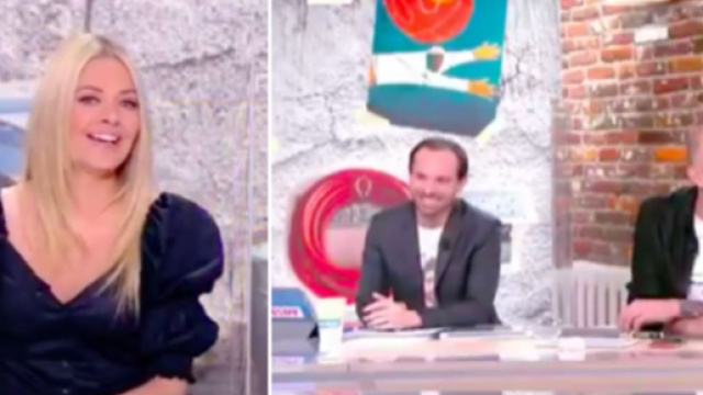 Le fou rire de Carine Galli et des chroniqueurs dans l'Equipe d'Estelle - photo capture d'écran vidéo