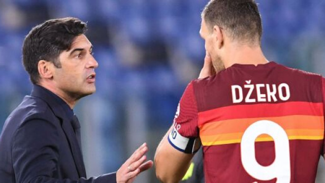 Verso Roma-Braga: in foto Fonseca e Dzeko.