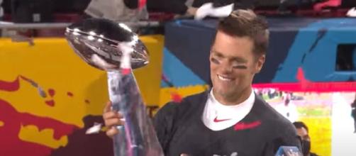 Brady captured his 7th Super Bowl trophy (Image source: NFL/YouTube)