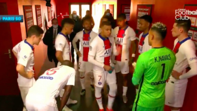 Les images de Mbappé dans le couloir de Dijon font le buzz - Photo capture d'écran vidéo Canal+