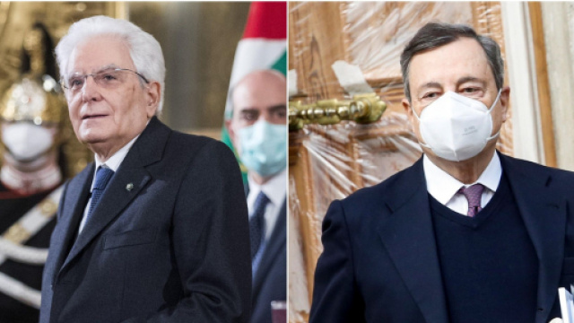 Mario Draghi dal presidente Mattarella.