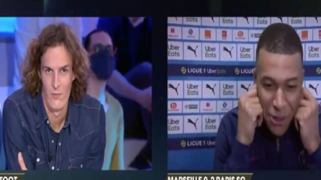 Mbappé et Paul de Saint-Sernin ont provoqué un fou rire sur Téléfoot. (Capture)