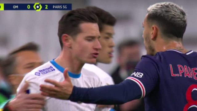 Insultes dans le tunnel après PSG / OM - ©capture d'écran vidéo Canal+