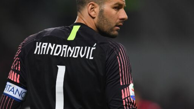 Il portiere dell'Inter Handanovic.