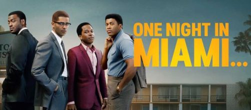 I quattro protagonisti di "Una notte a Miami": da sinistra Aidis Hodge, Kingsley Ben-Adir, Leslie Odom Jr. ed Eli Goree.