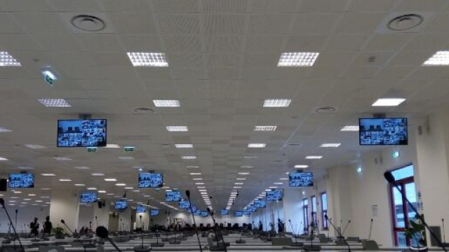 Aula bunker Lamezia Terme, maxiprocesso Rinascita-Scott 8 feb. 2021