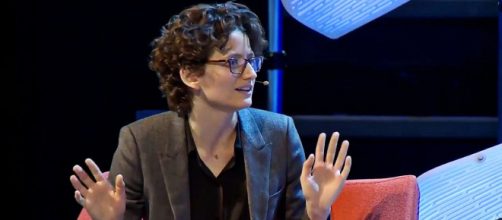 New York Times journalist Nellie Bowles discussed how Judaism was changing her approach to reporting (Image source: Techfest NW/YouTube)