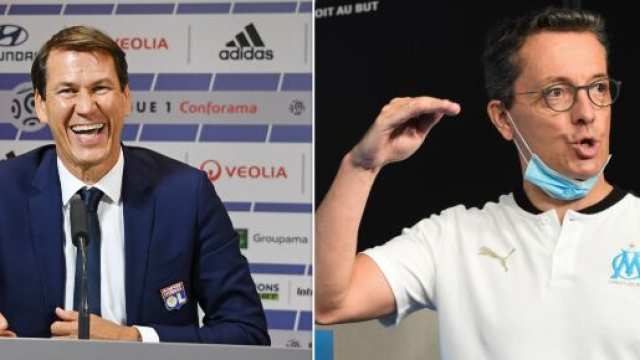 OM: Rudi Garcia vole au secours de Jacques-Henri Eyraud après son éviction. Montage photo