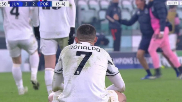 Cristiano Ronaldo dépité après l'élimination de la Juventus - Photo capture d'écran RMC
