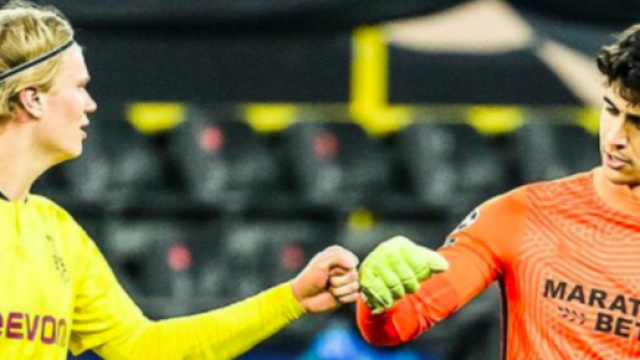 Haaland explique pourquoi il a chambré le gardien du FC Séville - Photo capture d'écran Twitter