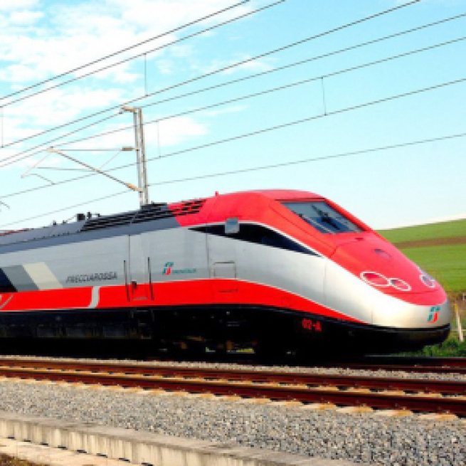 Un Freccia Rossa del gruppo Ferrovie dello Stato