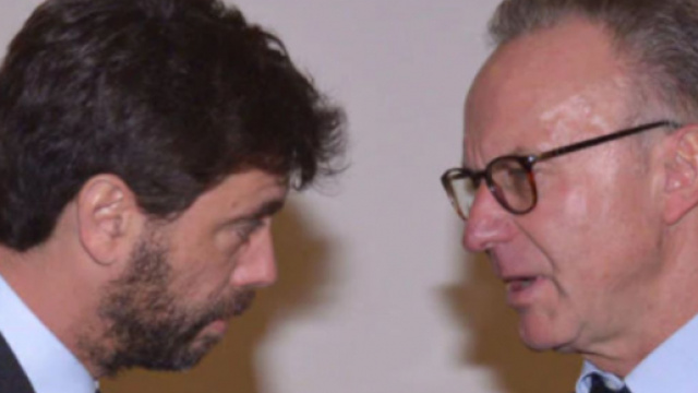 Nella foto Agnelli e Rummenigge.