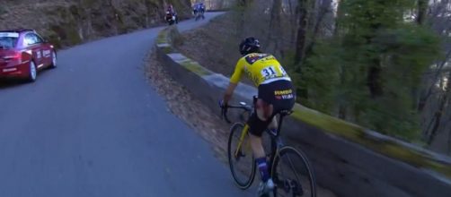 Primoz Roglic ferito alla Parigi-Nizza.