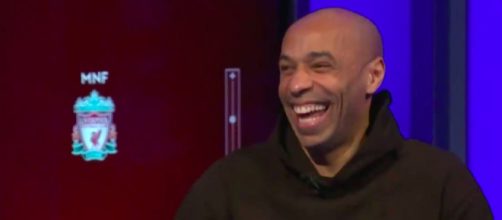 Thierry est en grande forme sur le plateau de Skysports - Photo capture d'écran vidéo