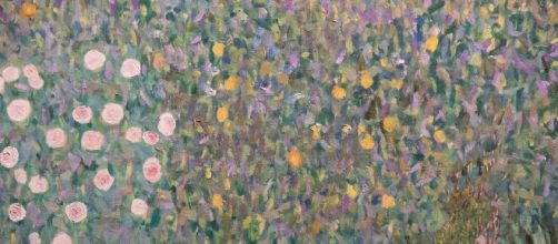 Gustav Klimt (1862-1918) "Rosiers sous les arbres".