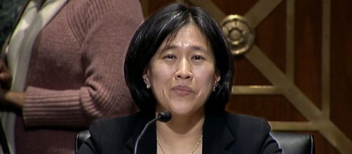 Katherine Tai said China was “a rival" but also "an outsized player whose cooperation we’ll also need” (Image source: Ron Wyden/YouTube)