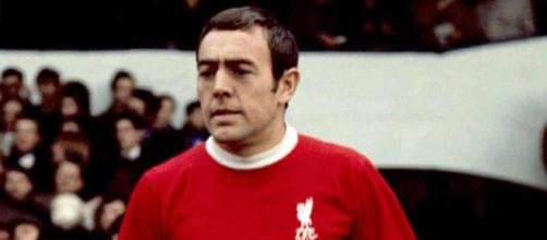 Ian St. John con la maglia del Liverpool negli anni '60.