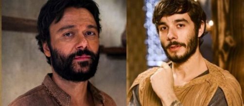 Terá e Abrão entrarão em conflito em 'Gênesis' (Fotomontagem/Reprodução/Record TV))