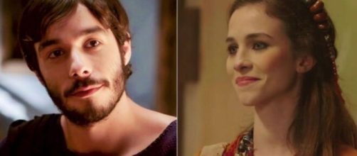 Abrão e Sarai em 'Gênesis' (Fotomontagem/Reprodução/Record TV)