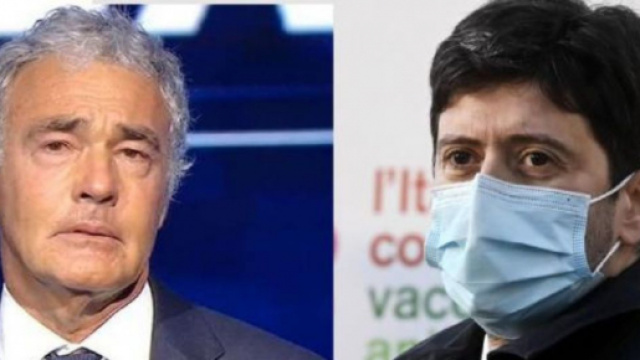 Massimo Giletti e il ministro della Salute Roberto Speranza