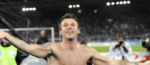 Antonio Cassano ne lâche pas Cristiano Ronaldo (Credit Photo : Twitter Antonio Cassano).