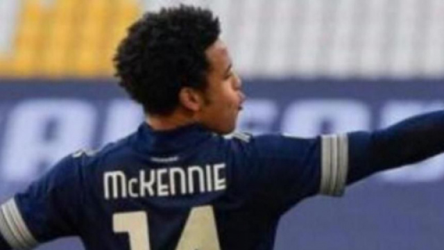 Weston Mckennie, centrocampista della Juventus.