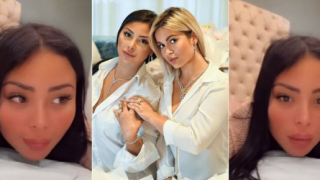 Maeva Ghennam et Carla Moreau (LMAD) enfin réconciliées après l'affaire de sorcellerie ? Maeva est très heureuse. -Capture d'écran