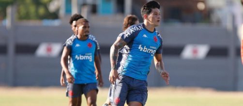 Cano participou de treino nesta sexta (26) (Rafael Ribeiro/CR Vasco da Gama)