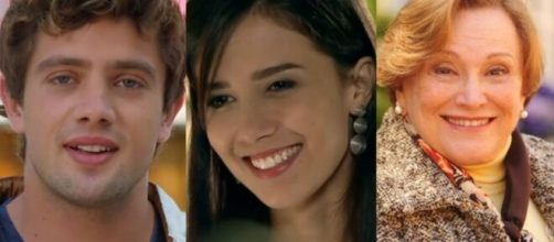 Rodrigo, Manuela e Iná em 'A Vida da Gente'. (Foto: Globo)